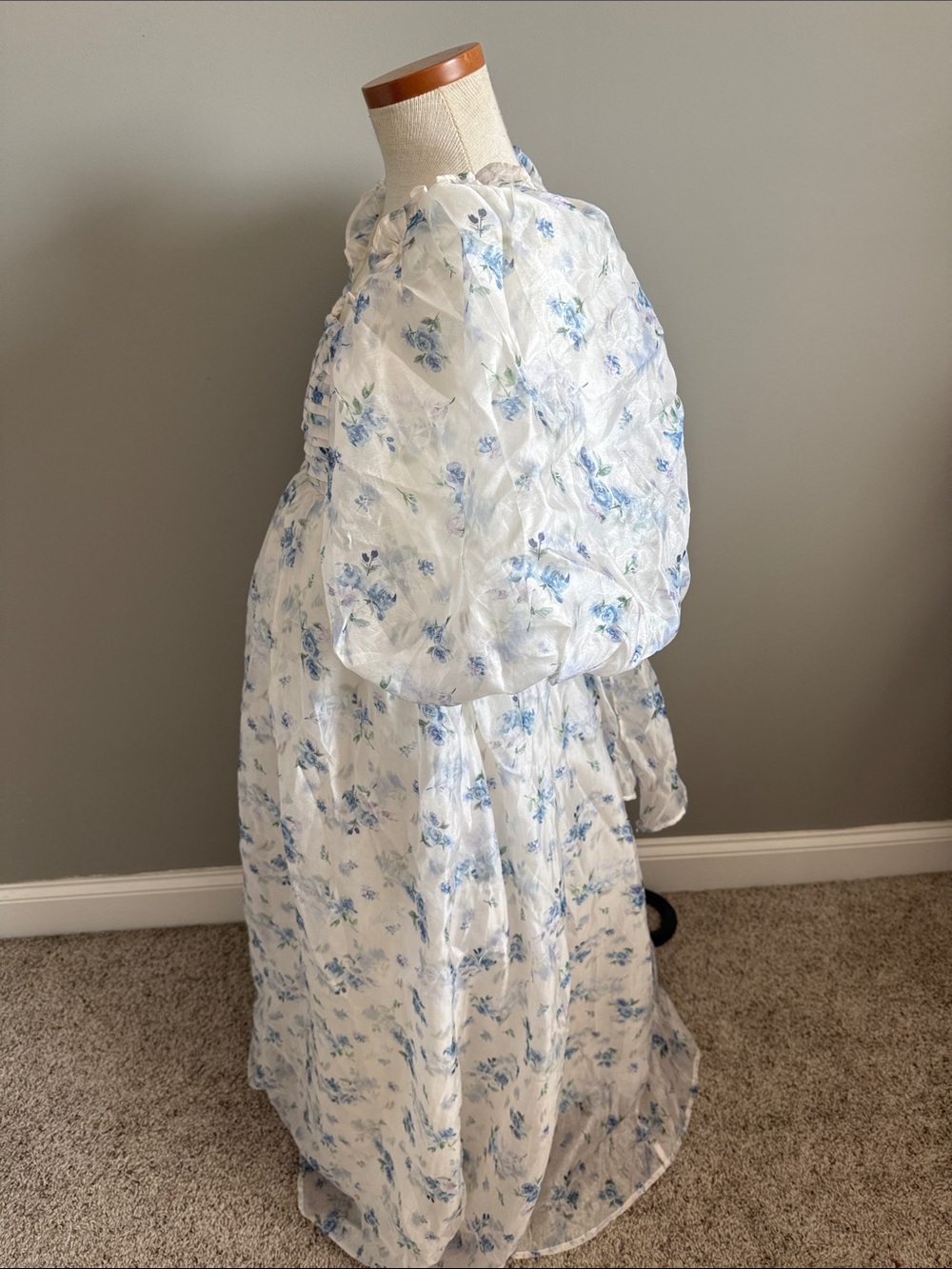 NWT!! Worth Collective - Melody Maxi Dress - Cerulean Blue Floral - Large - Picture 9 of 12
